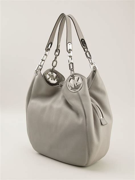 michael kors grey shoulder bag with rivets|Michael Kors shoulder bag small.